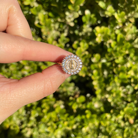 La Luna Adjustable Virgencita Ring