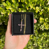 Dainty Cross Necklace - Multiple Colors