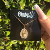 Shady Lust Gold 18k Gold Plated Virgencita Necklace