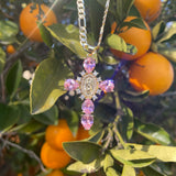 Sparkling Cross Virgencita Necklace
