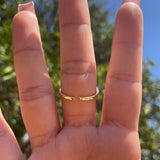 Sparkle Virgencita Oval Adjustable Ring -