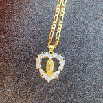 Virgencita Heart Necklace -