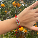 Virgencita String Bracelet with Bead