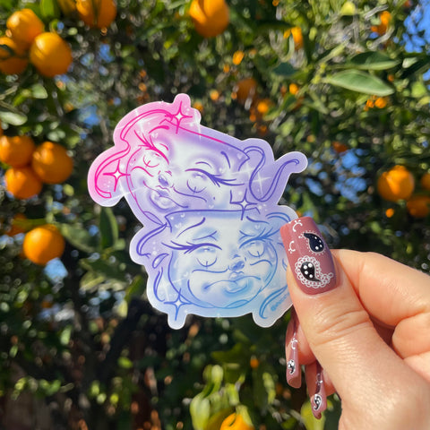 Pastel Smile Now Cry Later Sticker